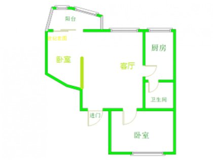 七里新村中装通透小两房，中间楼层老证无忧